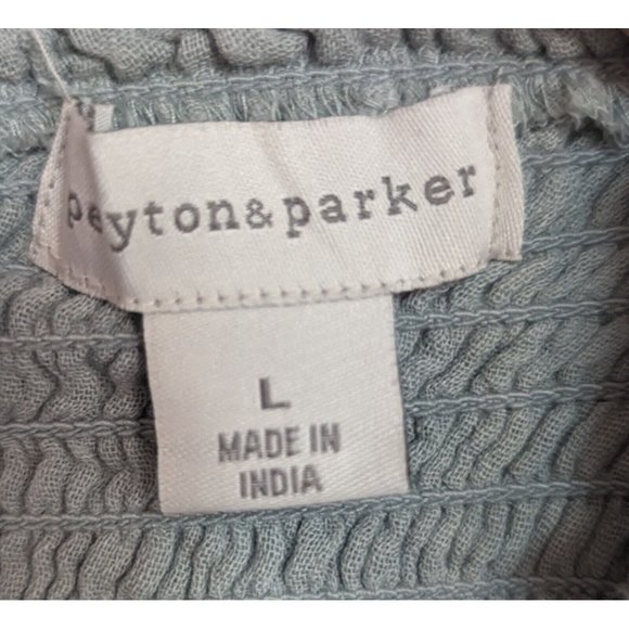 Peyton & Parker Mommy & Me Womens Blue Cotton Spaghetti Strap Dress L NWT - Picture 6 of 7